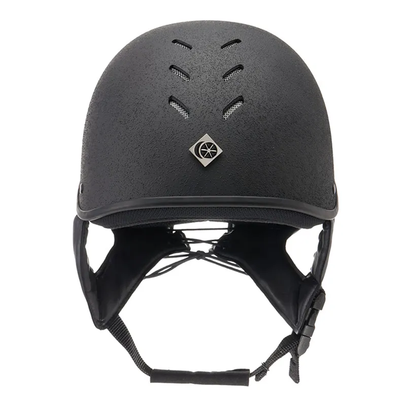 Charles Owen JS1 Pro Jockey Skull - Round Fit - Black-1